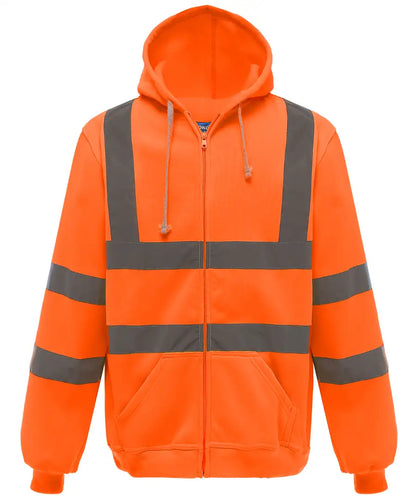 Yoko HVK07 Hi-Vis Zipped Hoodie - COOZO
