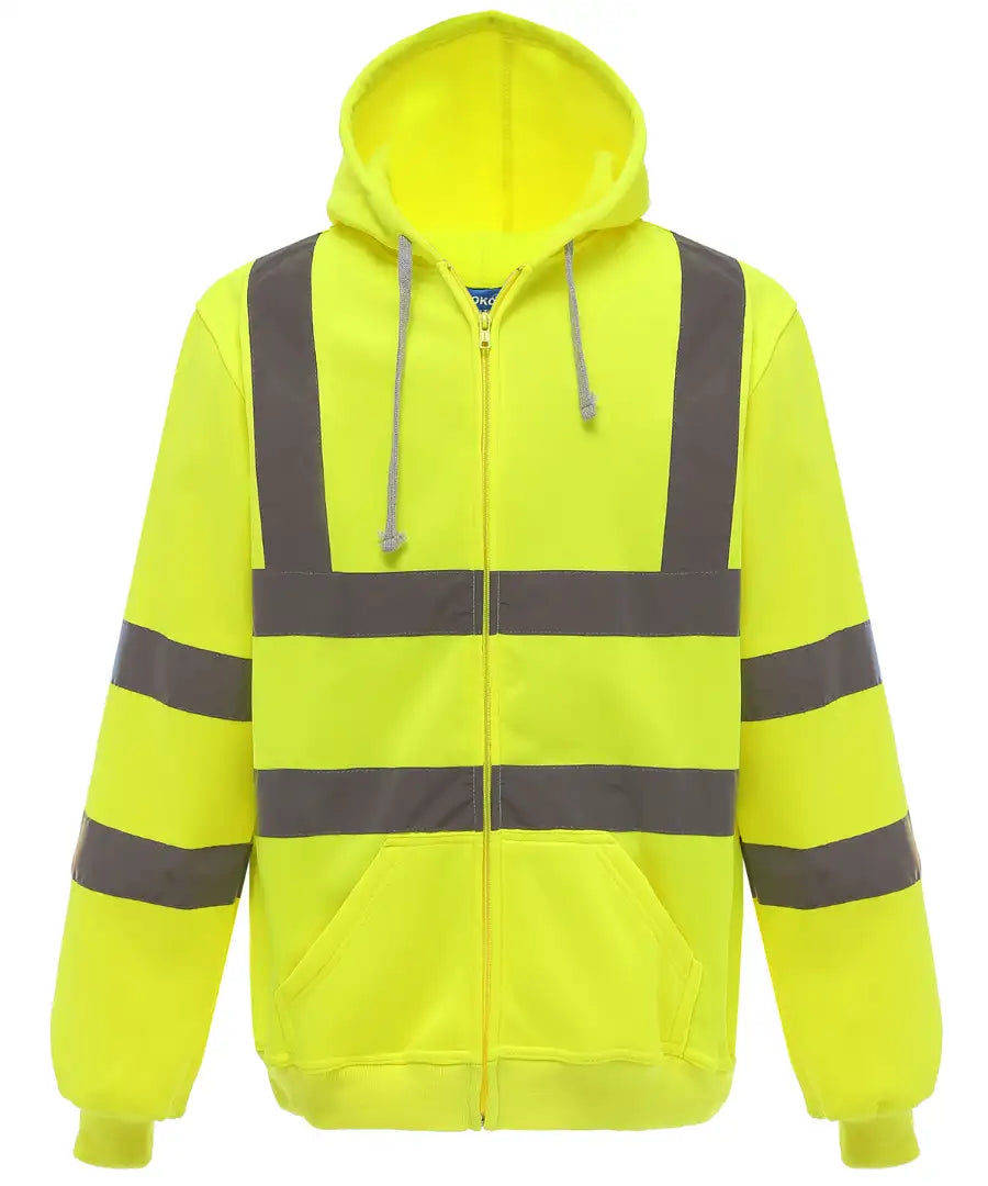 Yoko HVK07 Hi-Vis Zipped Hoodie - COOZO