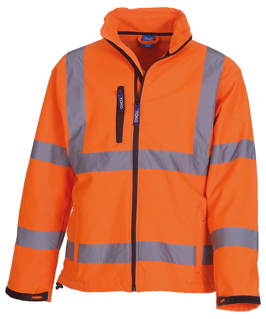 Yoko HVK09 Unisex Hi-Vis Softshell Jacket/Coat - COOZO