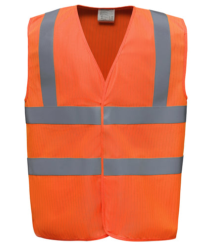 Yoko HVW100ASFR Hi-vis flame-retardant anti-static waistcoat - COOZO