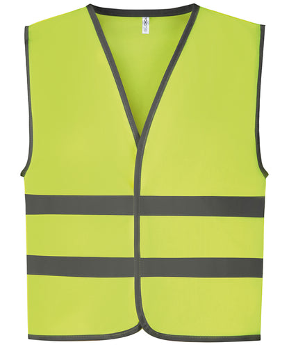 Yoko HVW102CH REFLECTIVE BORDER KIDS WAISTCOAT - COOZO