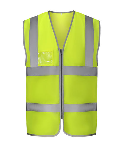 Yoko HVW103 Zip Id Two Band & Braces Waistcoat
