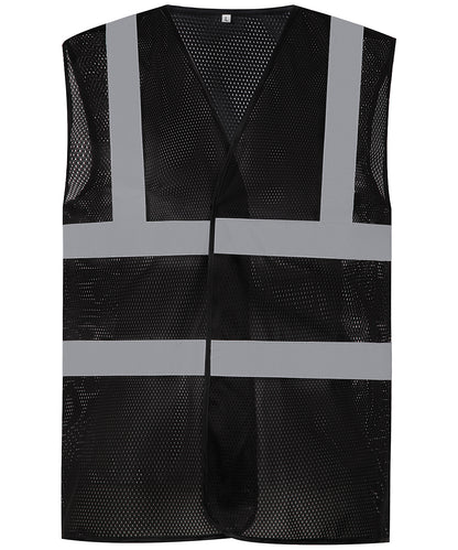 Yoko HVW120 Unisex Top cool open mesh 2-band-and-braces waistcoat vest/jacket - COOZO