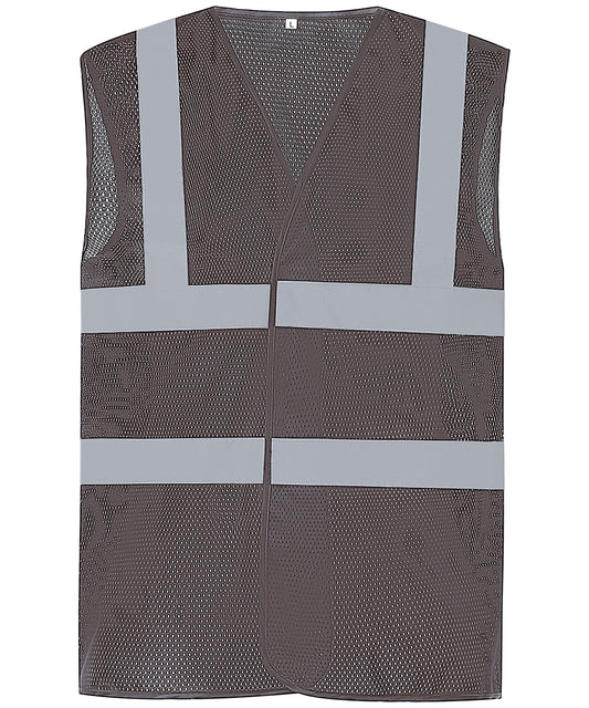 Yoko HVW120 Unisex Top cool open mesh 2-band-and-braces waistcoat vest/jacket - COOZO