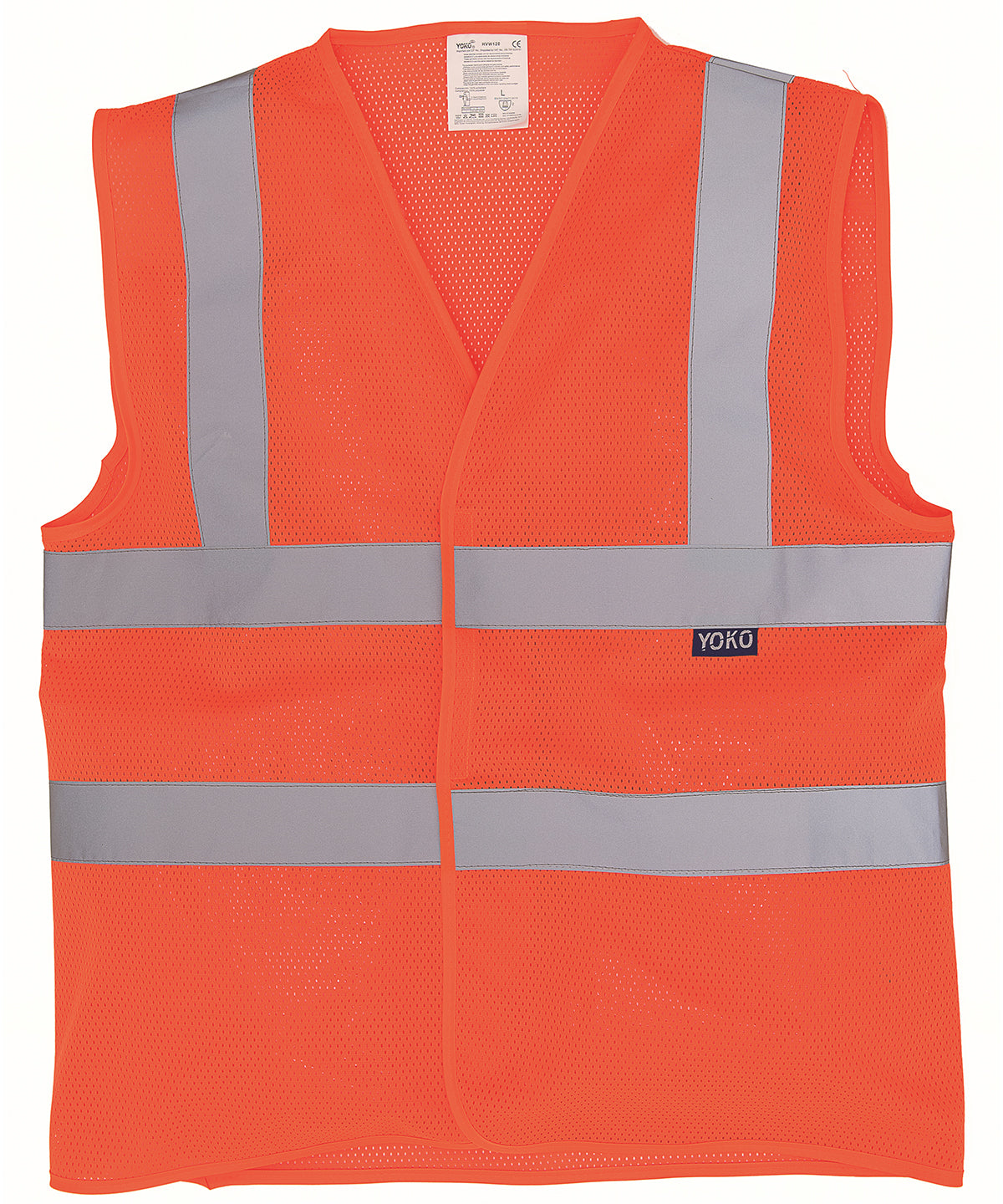Yoko HVW120 Unisex Top cool open mesh 2-band-and-braces waistcoat vest/jacket - COOZO