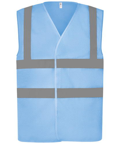 Yoko HVW120 Unisex Top cool open mesh 2-band-and-braces waistcoat vest/jacket - COOZO