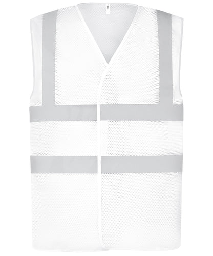Yoko HVW120 Unisex Top cool open mesh 2-band-and-braces waistcoat vest/jacket - COOZO