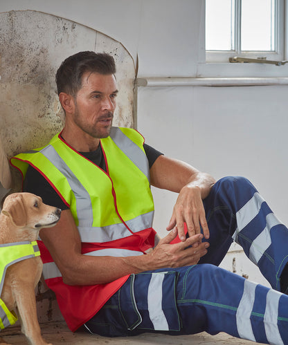 COOZO-HI-VIS TWO TONE WAISTCOAT