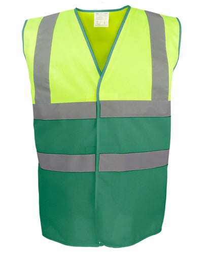 Yoko HVW122 HI-VIS TWO TONE WAISTCOAT