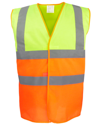 Yoko HVW122 HI-VIS TWO TONE WAISTCOAT
