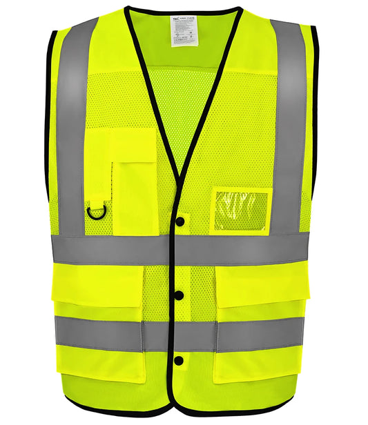 Yoko HVW860 Superior Eco Mesh Button Waistcoat