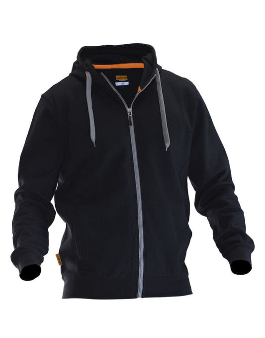 Jobman JM5400 Sweatshirt Hoodie in double face fabric Zip at front - COOZO