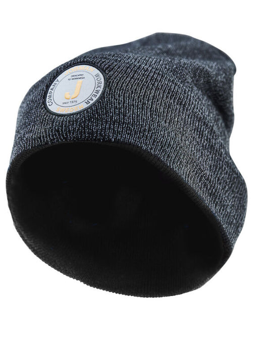 Jobman JM8001 Reflective Knitted Beanie with fold-up 100% Acrylic - COOZO