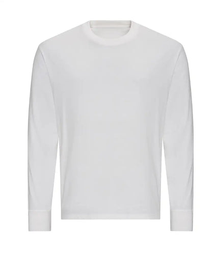 AWDis JT019 Unisex Oversize 100 Long Sleeve T-Shirt Ribbed crew neck 100% combed ringspun cotton - COOZO