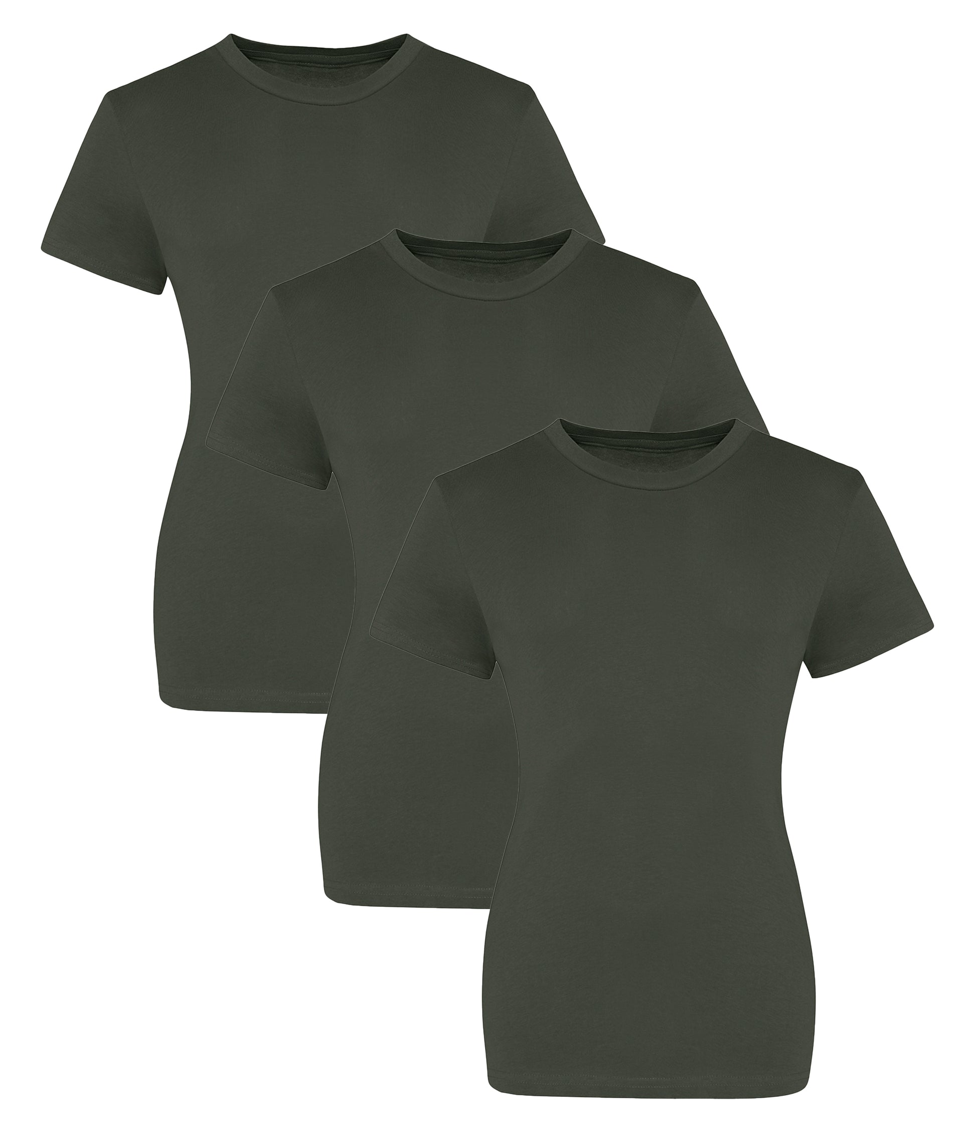 AWDis Just T's JT10F  The 100 Modern girlie fit Short sleeves T-shirts 100% cotton (Pack of 3) - COOZO