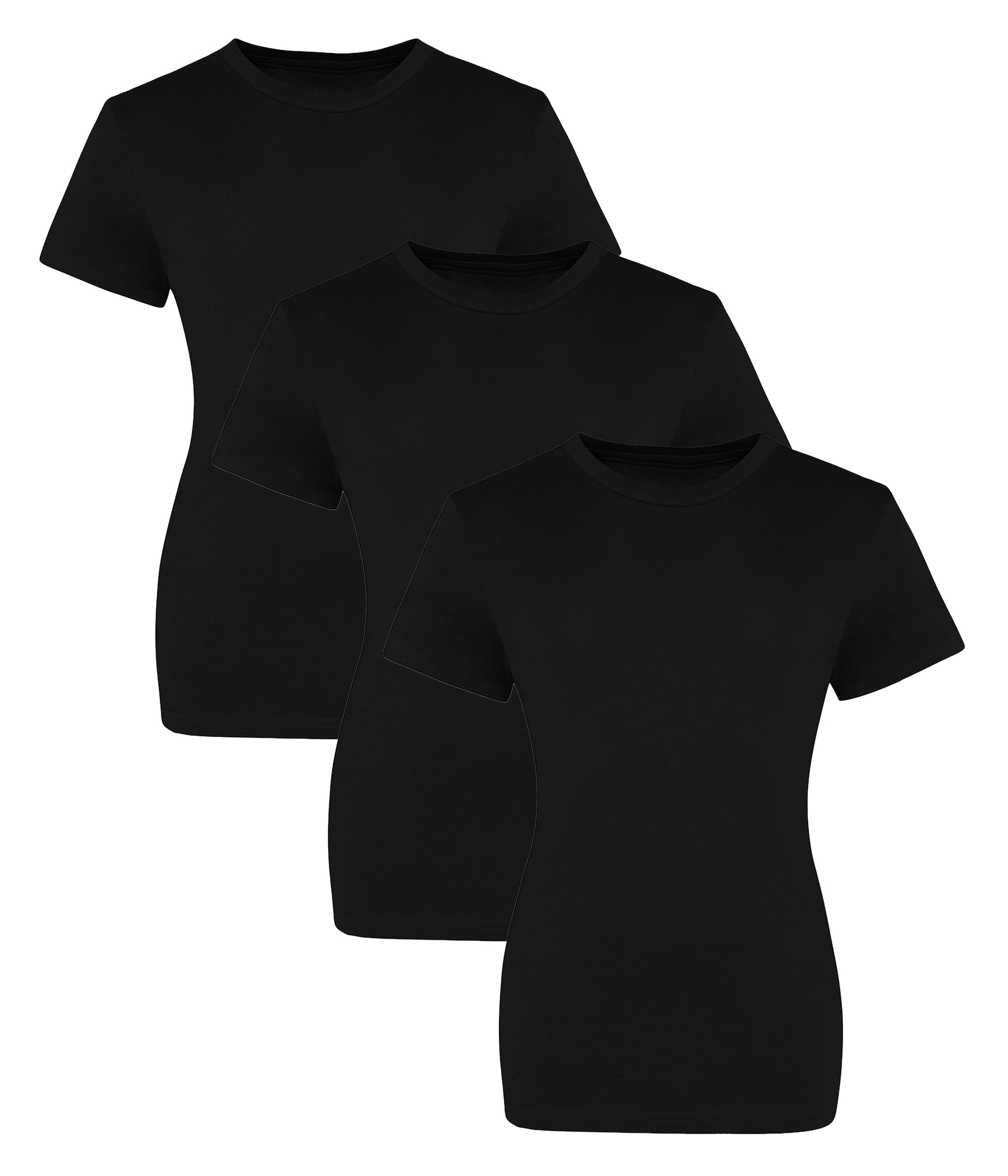 AWDis Just T's JT10F  The 100 Modern girlie fit Short sleeves T-shirts 100% cotton (Pack of 3) - COOZO