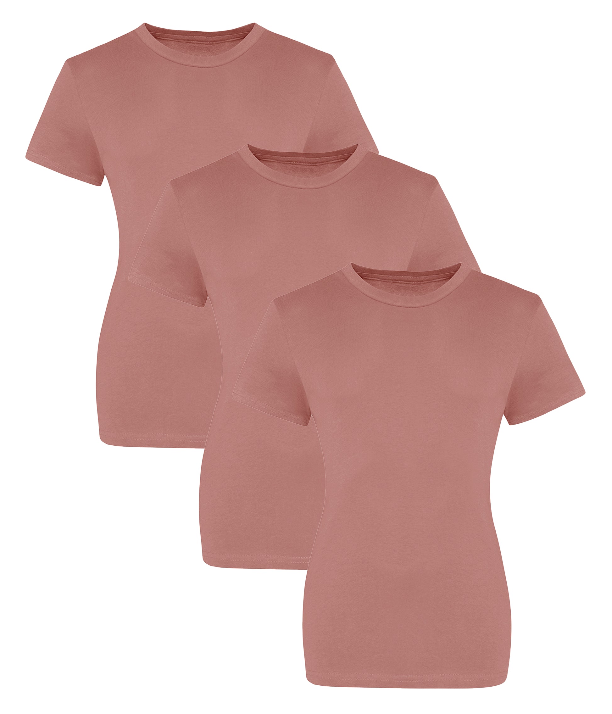 AWDis Just T's JT10F  The 100 Modern girlie fit Short sleeves T-shirts 100% cotton (Pack of 3) - COOZO
