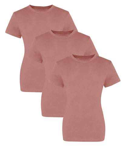 AWDis Just T's JT10F  The 100 Modern girlie fit Short sleeves T-shirts 100% cotton (Pack of 3) - COOZO