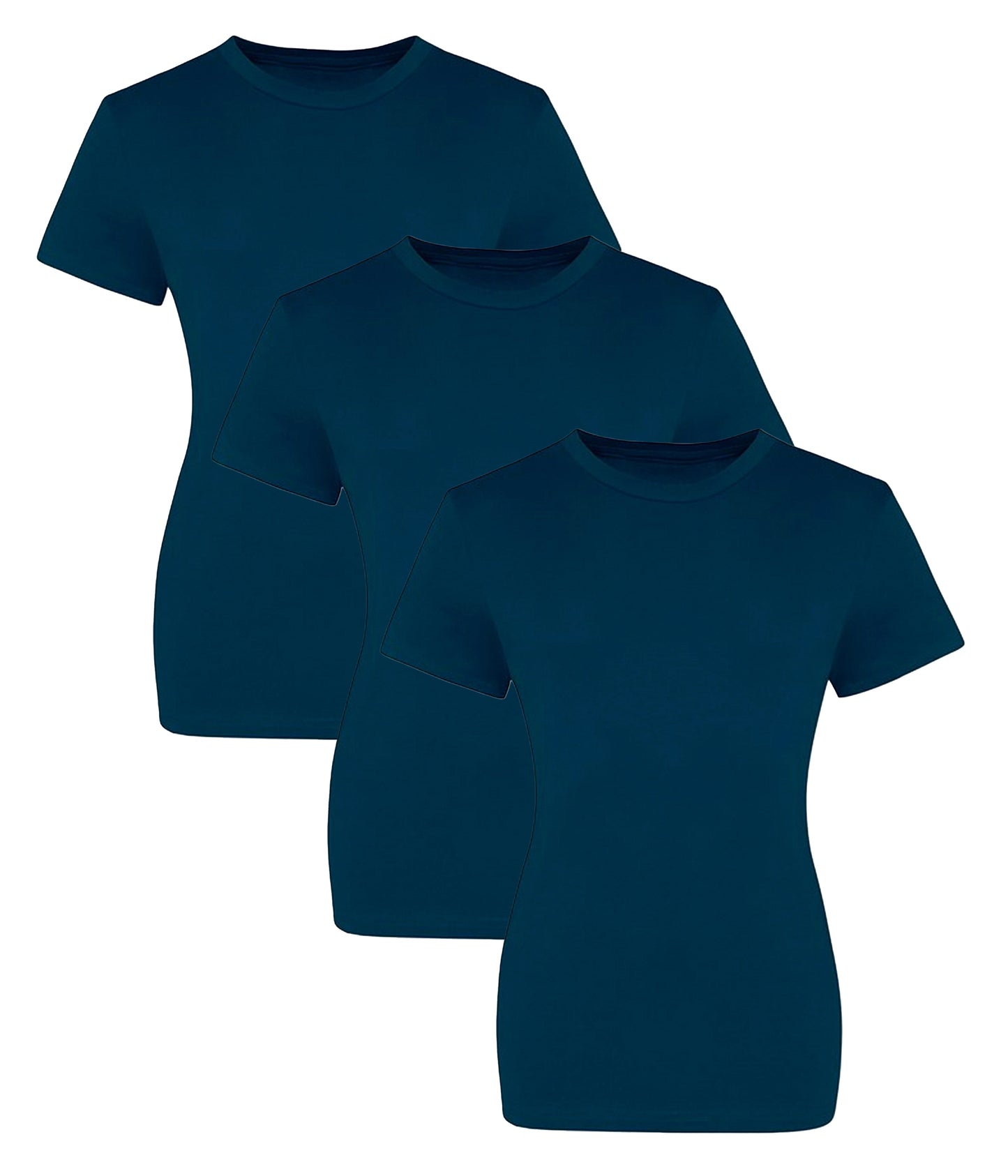 AWDis Just T's JT10F  The 100 Modern girlie fit Short sleeves T-shirts 100% cotton (Pack of 3) - COOZO