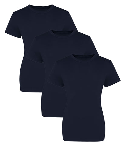 AWDis Just T's JT10F  The 100 Modern girlie fit Short sleeves T-shirts 100% cotton (Pack of 3) - COOZO