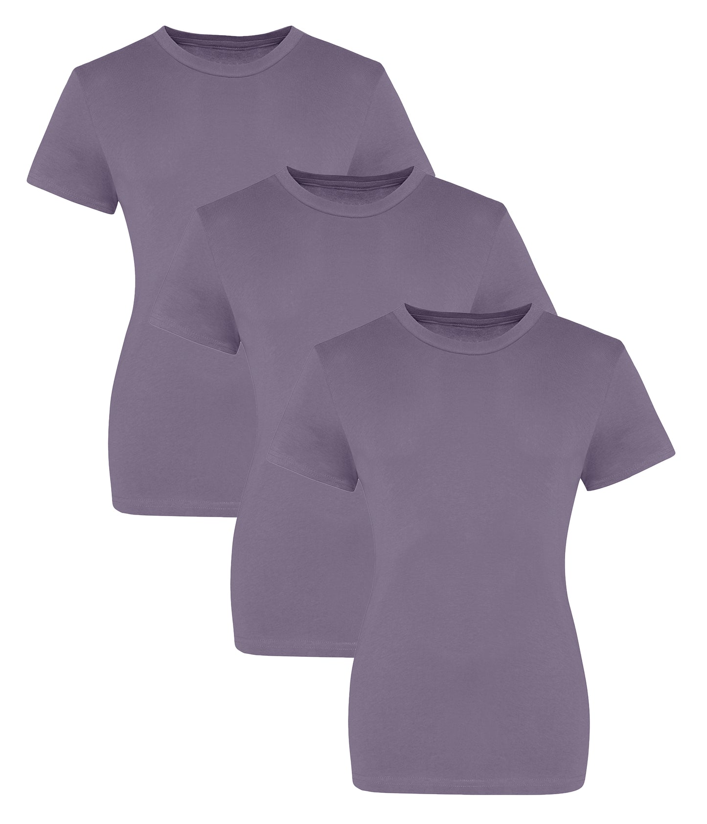 AWDis Just T's JT10F  The 100 Modern girlie fit Short sleeves T-shirts 100% cotton (Pack of 3) - COOZO
