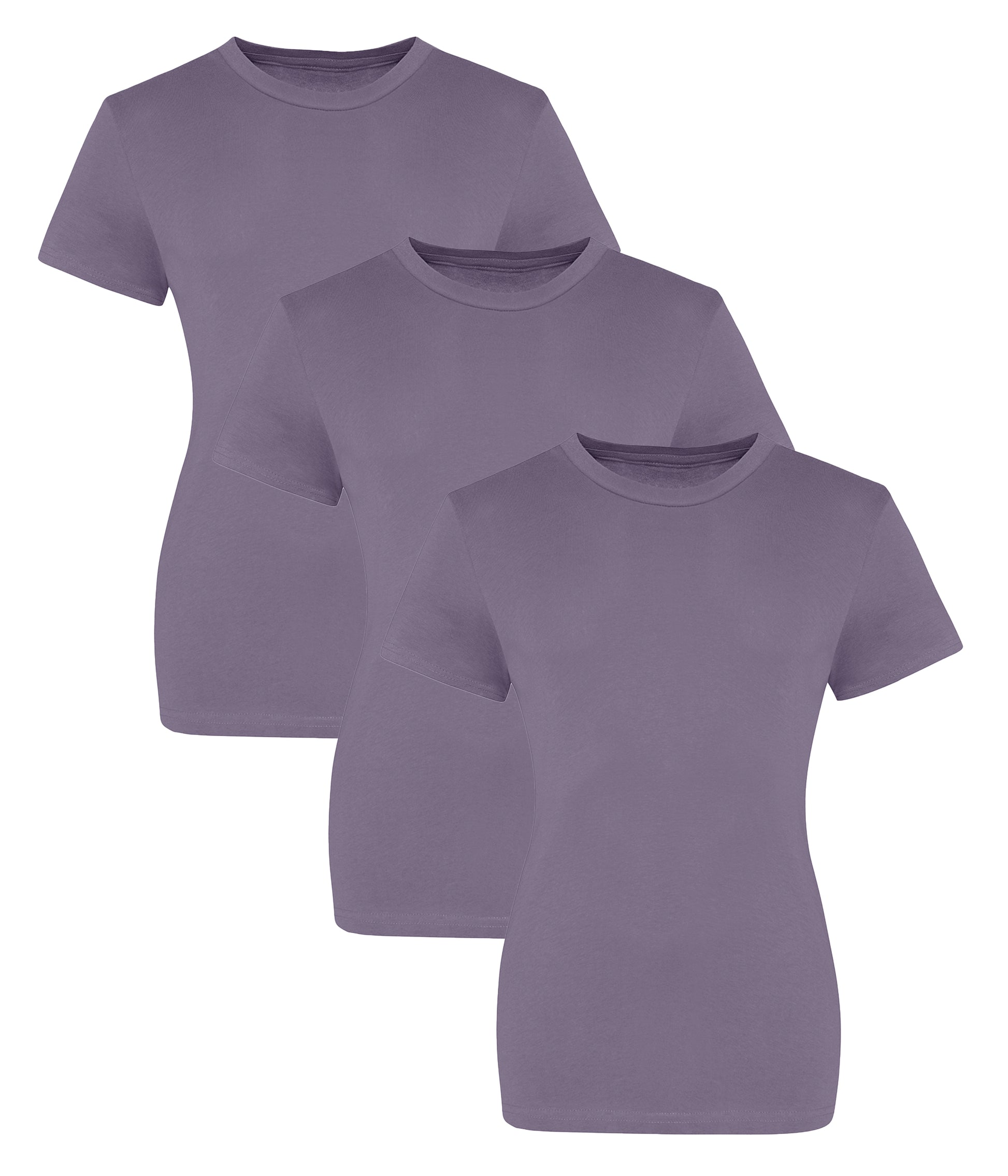 AWDis Just T's JT10F  The 100 Modern girlie fit Short sleeves T-shirts 100% cotton (Pack of 3) - COOZO