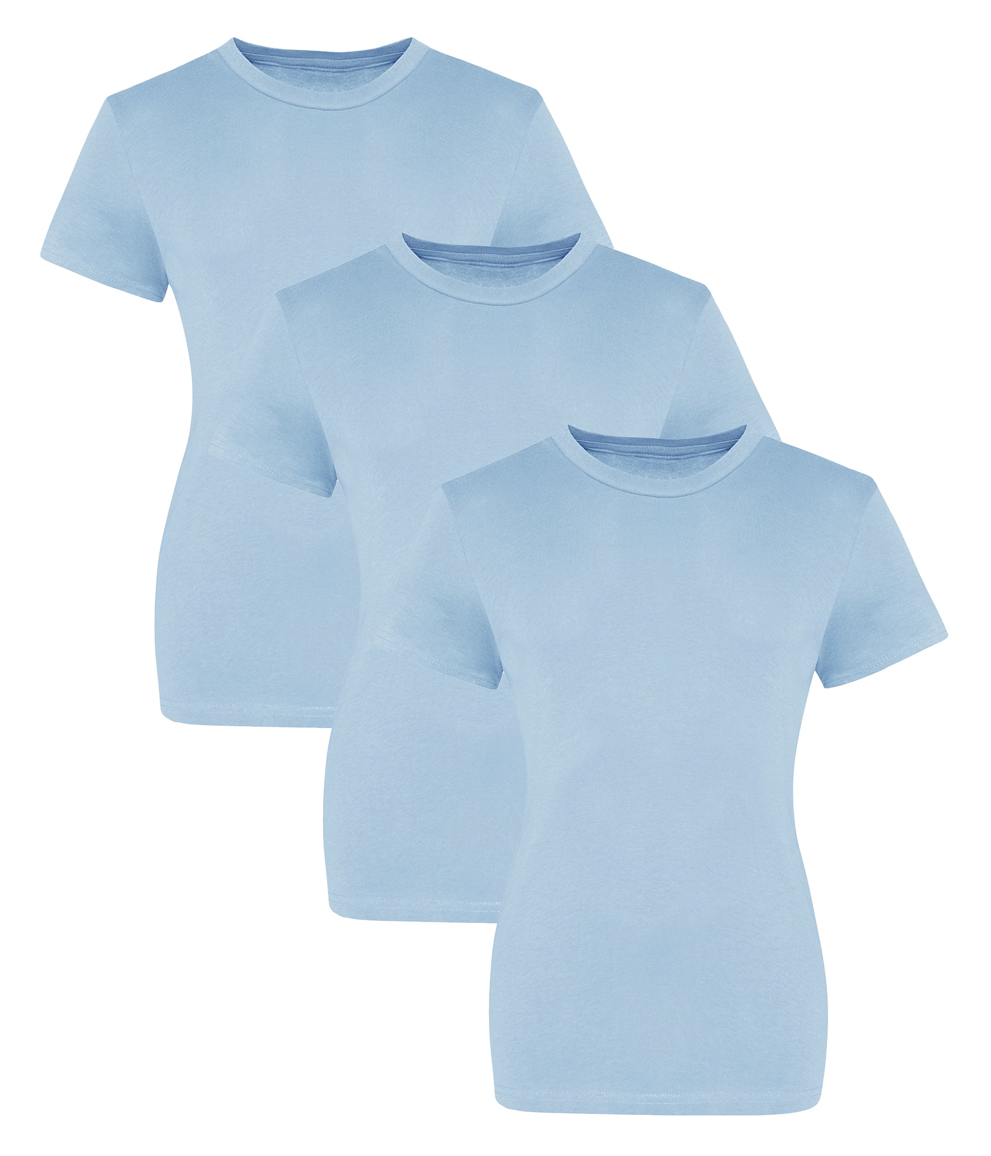AWDis Just T's JT10F  The 100 Modern girlie fit Short sleeves T-shirts 100% cotton (Pack of 3) - COOZO