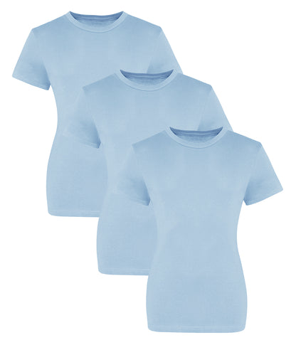 AWDis Just T's JT10F  The 100 Modern girlie fit Short sleeves T-shirts 100% cotton (Pack of 3) - COOZO