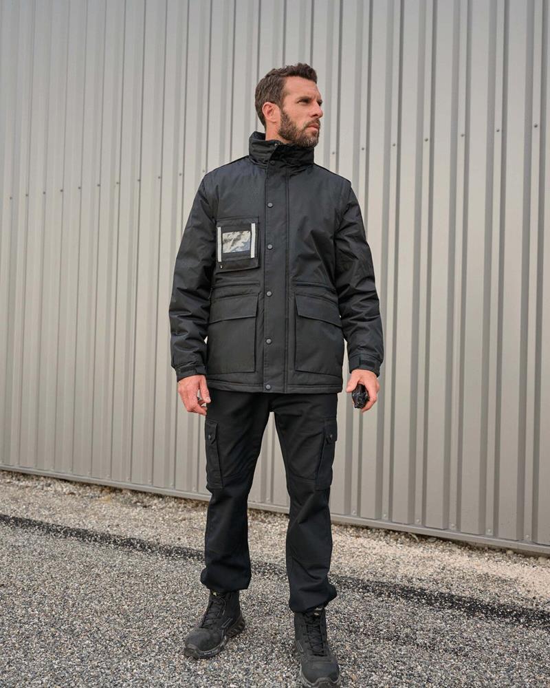 COOZO-WORKWEAR PARKA WITH DETACHABLE SLEEVES