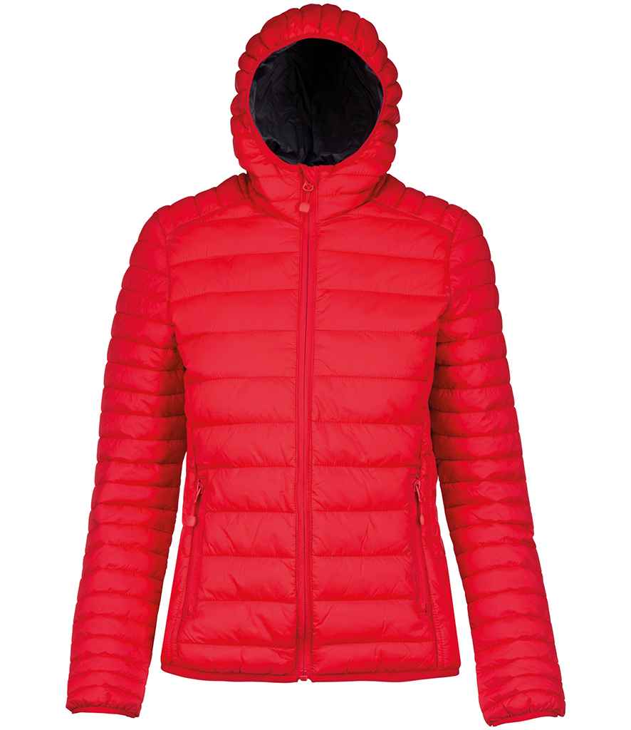 Kariban K6111 Ladies Lightweight Hooded Padded Jacket Polyester padding and lining - COOZO