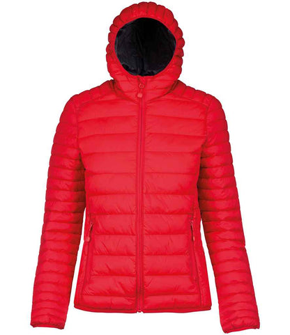 Kariban K6111 Ladies Lightweight Hooded Padded Jacket Polyester padding and lining - COOZO