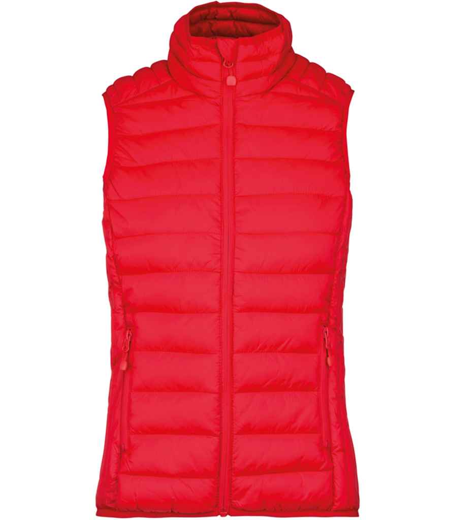 Kariban K6114 Ladies Lightweight Padded Bodywarmer Contrast polyester lining - COOZO