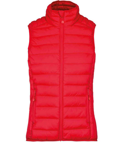 Kariban K6114 Ladies Lightweight Padded Bodywarmer Contrast polyester lining - COOZO