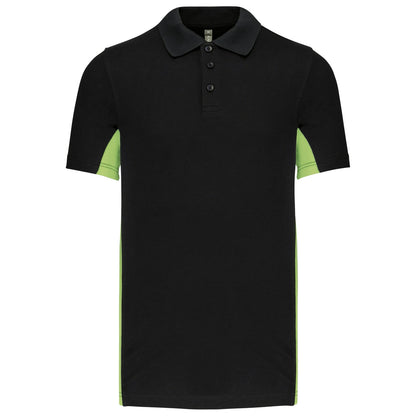 Kariban KB232 Flags short sleeve bi-colour Flag Poly/Cotton Piqu Polopolo shirt - COOZO