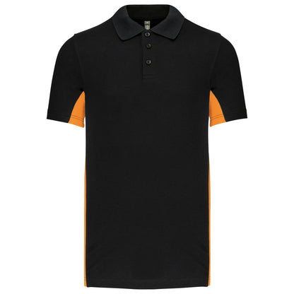 Kariban KB232 Flags short sleeve bi-colour Flag Poly/Cotton Piqu Polopolo shirt - COOZO