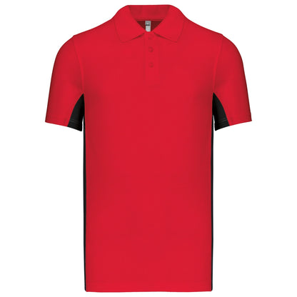 Kariban KB232 Flags short sleeve bi-colour Flag Poly/Cotton Piqu Polopolo shirt - COOZO