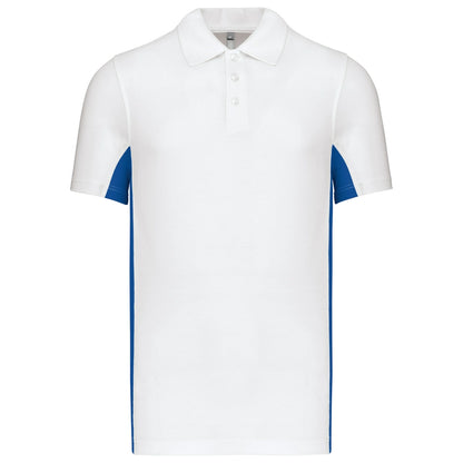Kariban KB232 Flags short sleeve bi-colour Flag Poly/Cotton Piqu Polopolo shirt - COOZO