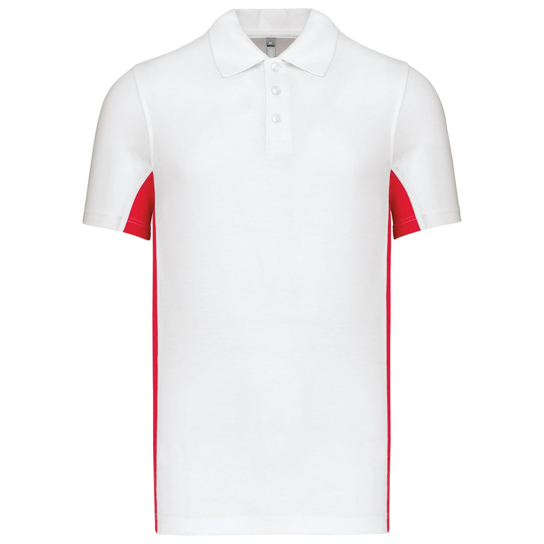 Kariban KB232 Flags short sleeve bi-colour Flag Poly/Cotton Piqu Polopolo shirt - COOZO