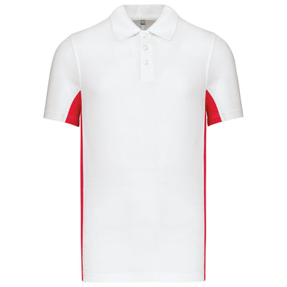 Kariban KB232 Flags short sleeve bi-colour Flag Poly/Cotton Piqu Polopolo shirt - COOZO
