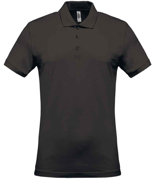 Kariban KB254 Straight fit Short Sleeve Piqu Polo Shirt 100% ringspun combed cotton Dark color - COOZO