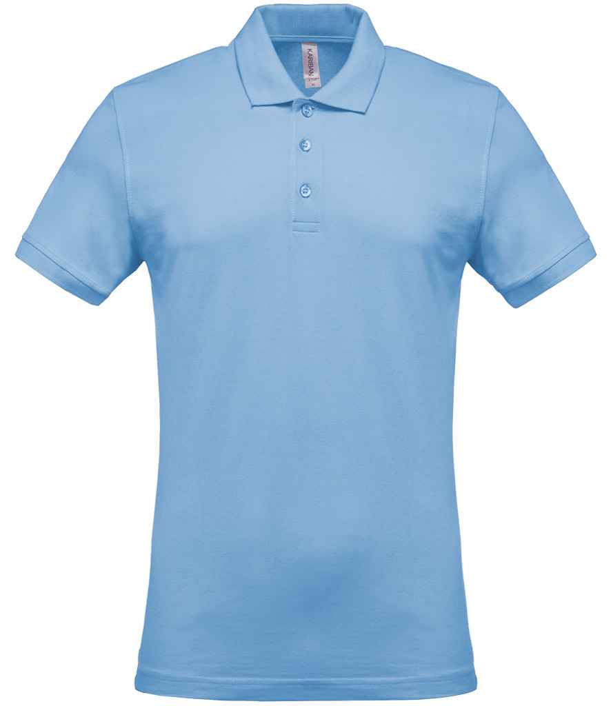 Kariban KB254 Straight fit Short Sleeve Piqu Polo Shirt 100% ringspun combed cotton Light color - COOZO