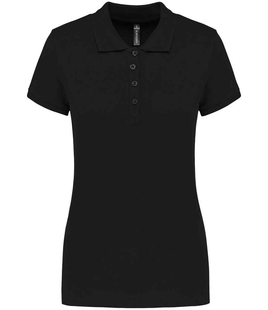 Kariban KB255 Ladies Slim fit Short Sleeve Piqu Polo Shirt 100% ringspun combed cotto Dark color - COOZO