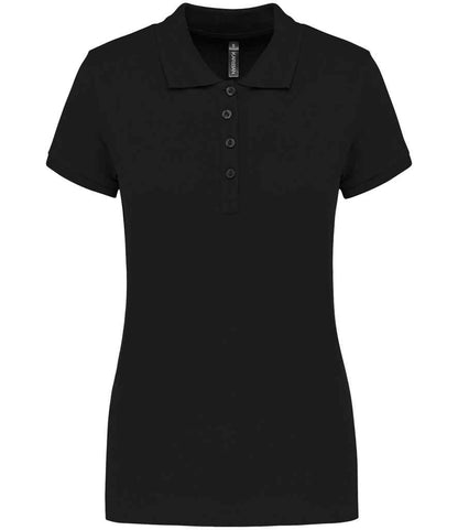 Kariban KB255 Ladies Slim fit Short Sleeve Piqu Polo Shirt 100% ringspun combed cotto Dark color - COOZO