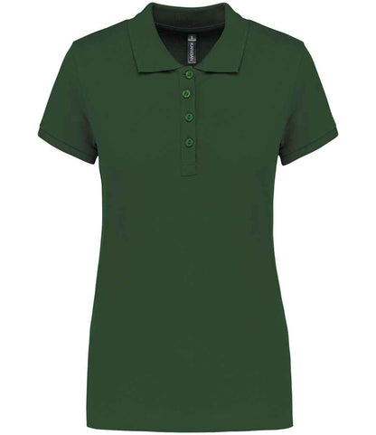 Kariban KB255 Ladies Slim fit Short Sleeve Piqu Polo Shirt 100% ringspun combed cotto Dark color - COOZO