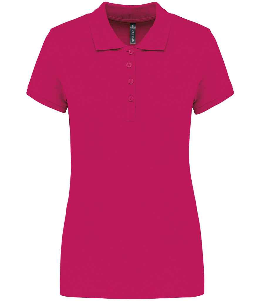 Kariban KB255 Ladies Slim fit Short Sleeve Piqu Polo Shirt 100% ringspun combed cotto Light color - COOZO