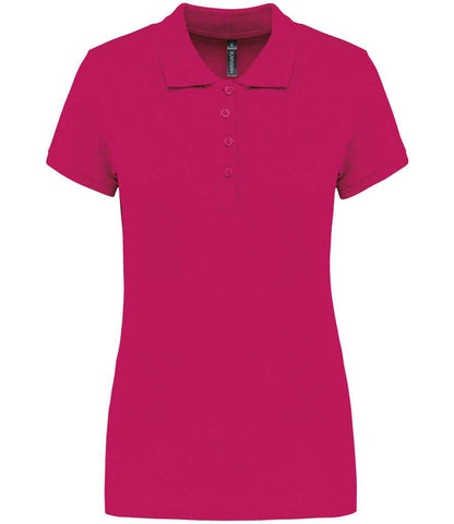 Kariban KB255 Ladies Slim fit Short Sleeve Piqu Polo Shirt 100% ringspun combed cotto Light color - COOZO