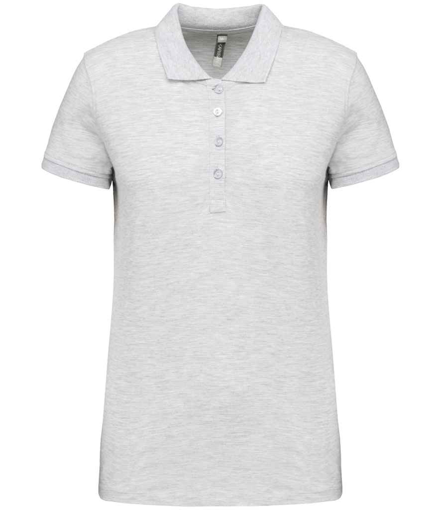 Kariban KB255 Ladies Slim fit Short Sleeve Piqu Polo Shirt 100% ringspun combed cotto Light color - COOZO