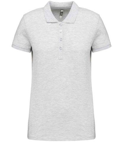 Kariban KB255 Ladies Slim fit Short Sleeve Piqu Polo Shirt 100% ringspun combed cotto Light color - COOZO