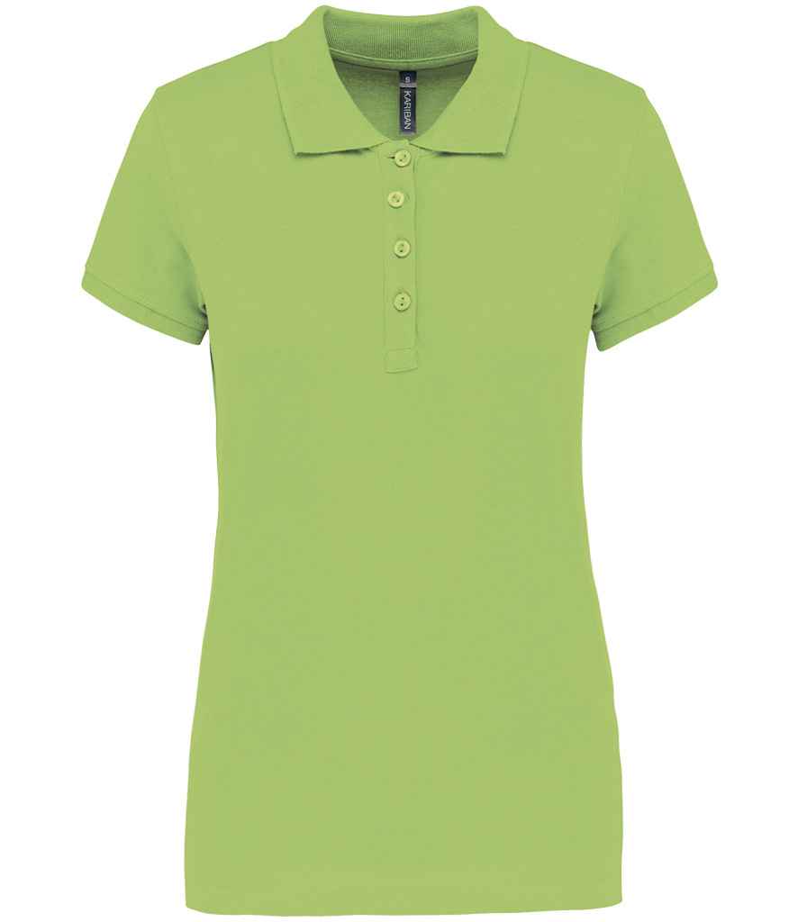 Kariban KB255 Ladies Slim fit Short Sleeve Piqu Polo Shirt 100% ringspun combed cotto Light color - COOZO