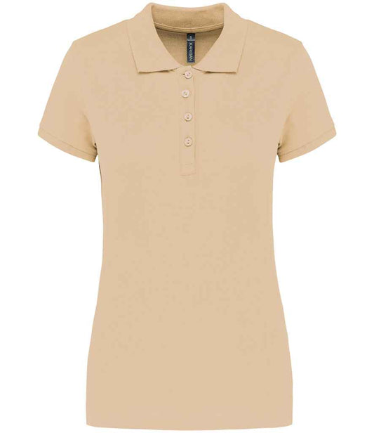 Kariban KB255 Ladies Slim fit Short Sleeve Piqu Polo Shirt 100% ringspun combed cotto Light color - COOZO